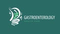 Logo for gastroenterology. Vector illustration Royalty Free Stock Photo