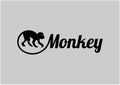 Logo gesign for comedy and animal lover with monkey image
