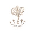 Logo gift shop Royalty Free Stock Photo