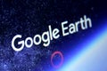 Google Earth maps application logo Royalty Free Stock Photo