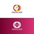 Logo gradient circle vector illustration Royalty Free Stock Photo