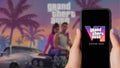 Logo of Grand Theft Auto 6 on smartphone screen