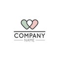 Logo Graphic Element for Nonprofit Organizations and Donation Centre