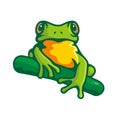 Logo green frog logo