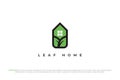 logo green house leaf estate
