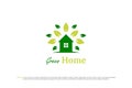 logo green house leaf nature tree Royalty Free Stock Photo