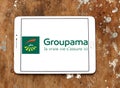 Groupama insurance group logo Royalty Free Stock Photo