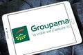 Groupama insurance group logo Royalty Free Stock Photo