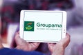 Groupama insurance group logo Royalty Free Stock Photo