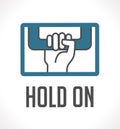 Logo - hold on concept