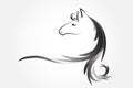Logo horse vector icon image Royalty Free Stock Photo