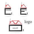 The logo of the house. Vector illustration