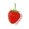 Logo Icon Design Strawberry Farm