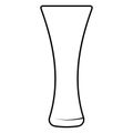 Vector illustration of a glass of cocktails. Logo icon empty glass for juice, cocktails and alcohol. Tall glass Royalty Free Stock Photo