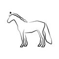 Logo or icon of Grazing horse full length