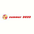 logo icon summer 2022 on white background