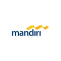 Mandiri logo editorial illustrative on white background