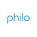 Philo logo editorial illustrative on white background
