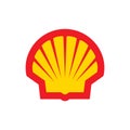 Shell logo editorial illustrative on white background