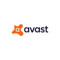 Avast logo editorial illustrative on white background