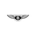 Bentley logo editorial illustrative on white background Royalty Free Stock Photo