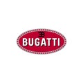 Bugatti logo editorial illustrative on white background