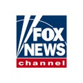 Fox news logo editorial illustrative on white background