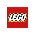 LEGO logo editorial illustrative on white background