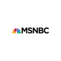 MSNBC logo editorial illustrative on white background Royalty Free Stock Photo