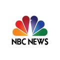 NBC NEWS logo editorial illustrative on white background