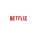 Netflix logo editorial illustrative on white background