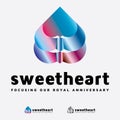 Love and Sweetheart Romantic Logo Design