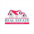 Real estate logo design, company logo design idea, vector Illustration Royalty Free Stock Photo