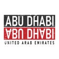 Abu Dhabi illustrator file created in a modern style specially for Arabic Logos and UAE events Royalty Free Stock Photo