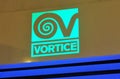 Logo of the Italian company Vortice Royalty Free Stock Photo