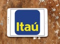 Itau Unibanco bank logo Royalty Free Stock Photo