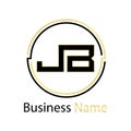 Logo JB Business Letter Logo Design With Simple style