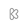 Logo k abstract