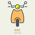 Vector Simple Logo Template Bike