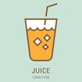 Vector Simple Logo Template Juice