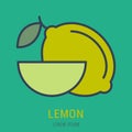Vector Simple Logo Template Lemon