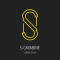 Vector Simple Logo Template Carabine