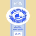Logo and labels for dairy products. Editable