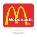 Logo of a large international company McDonald`s