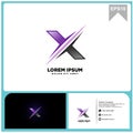 Logo lattering X Royalty Free Stock Photo