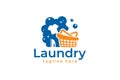 logo laundry bubble basket clothes iron