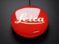 Logo Leica red button Royalty Free Stock Photo