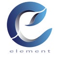 Logo Letter e `element` Editable EPS File