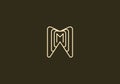 Logo Letter M and Dental, clinic dental, dental office vector.