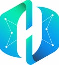 link of letter H logo design